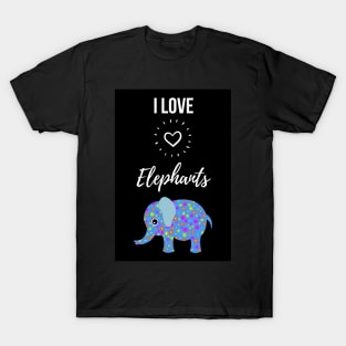 I Love Elephants T-Shirt